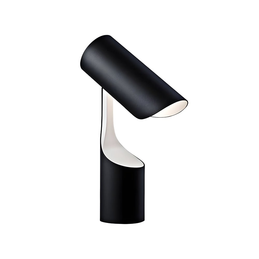 Cylinder LED Desk Lamp in Matte Black for Modern Home Office
