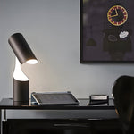 Cylinder LED Desk Lamp in Matte Black for Modern Home Office