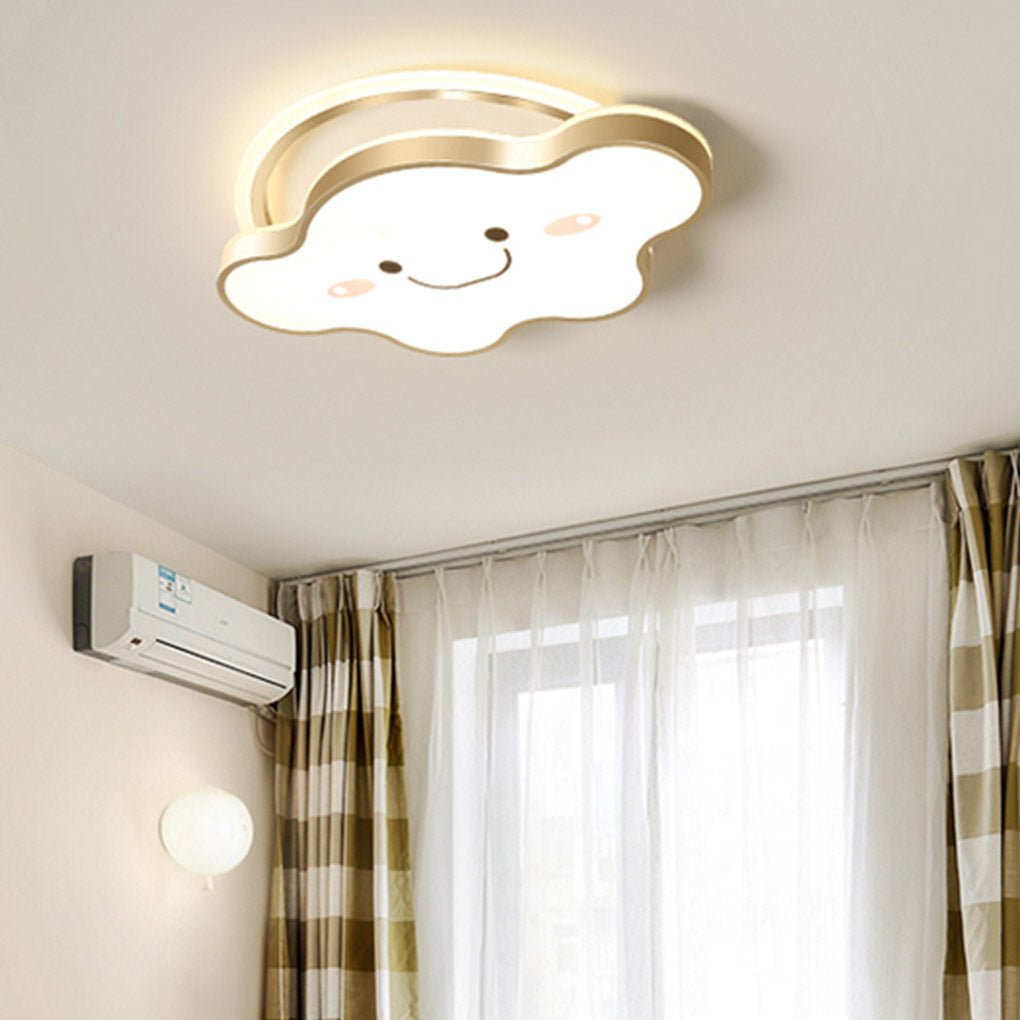 Nordic Cartoon Cloud Three Tone Light Led Dimmable Decorative Ceiling Lamp