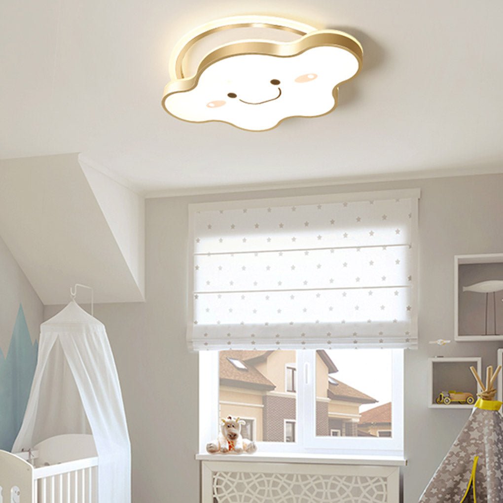 Nordic Cartoon Cloud Three Tone Light Led Dimmable Decorative Ceiling Lamp