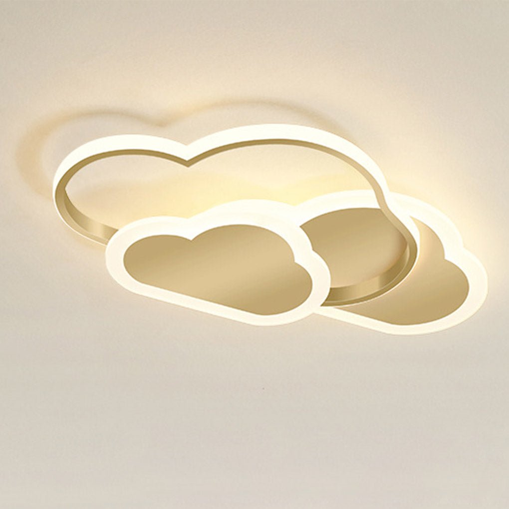 Arc Cloud LED Flush Mount Ceiling Light – Nordic Modern Dimmable