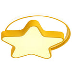 Nordic Creative Five Pointed Star Design Three Color Dimming Led Ceiling Lamp