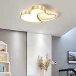 Nordic Creative Heart Shaped High Light Transmittance Led Dimmable Ceiling Lamps