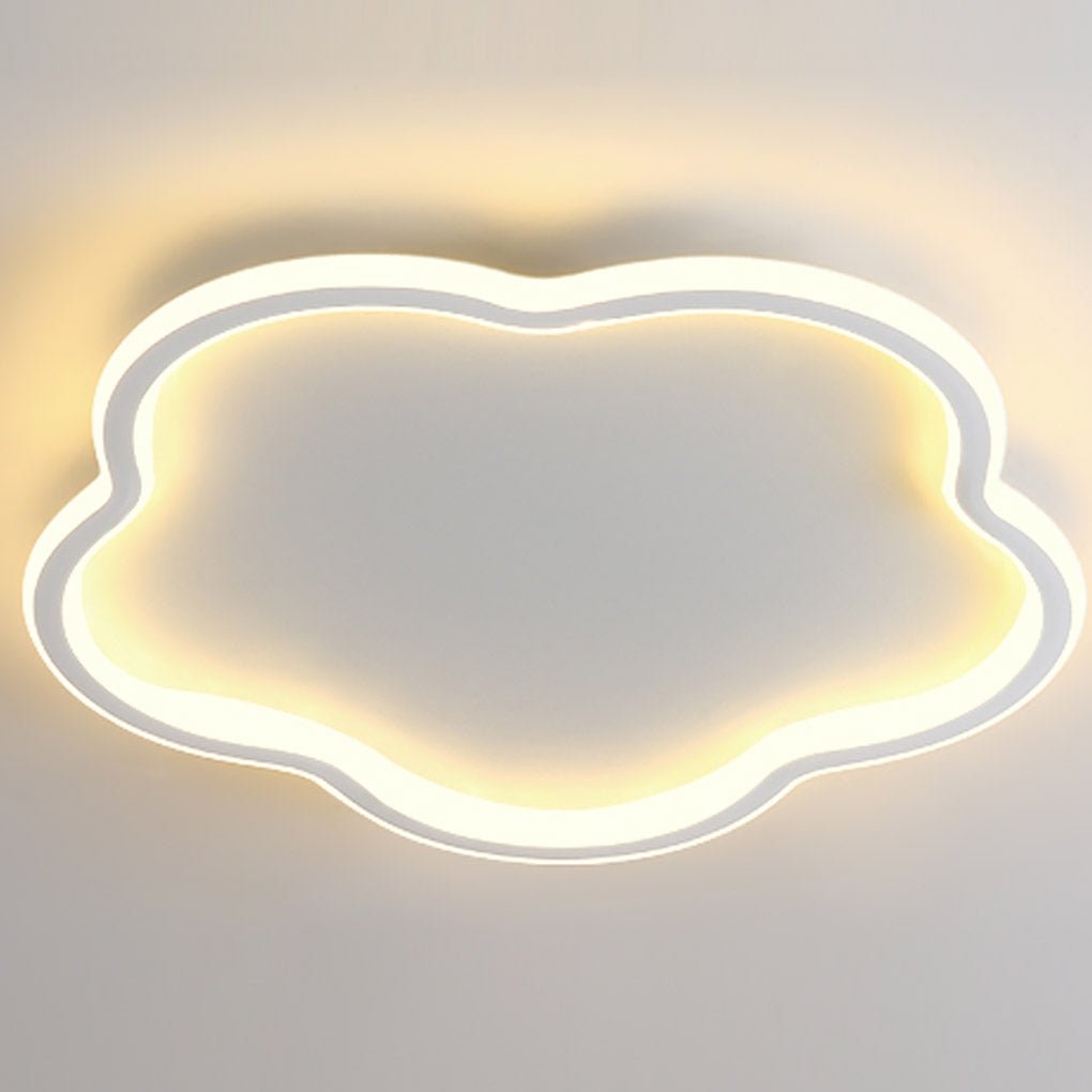 Nordic Creative Ultra Thin Cloud Shape Three Color Adjustable Led Ceiling Lamps
