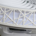 Nordic Hollow Minimalist Three Color Dimming Integrated Ceiling Fan Lamp