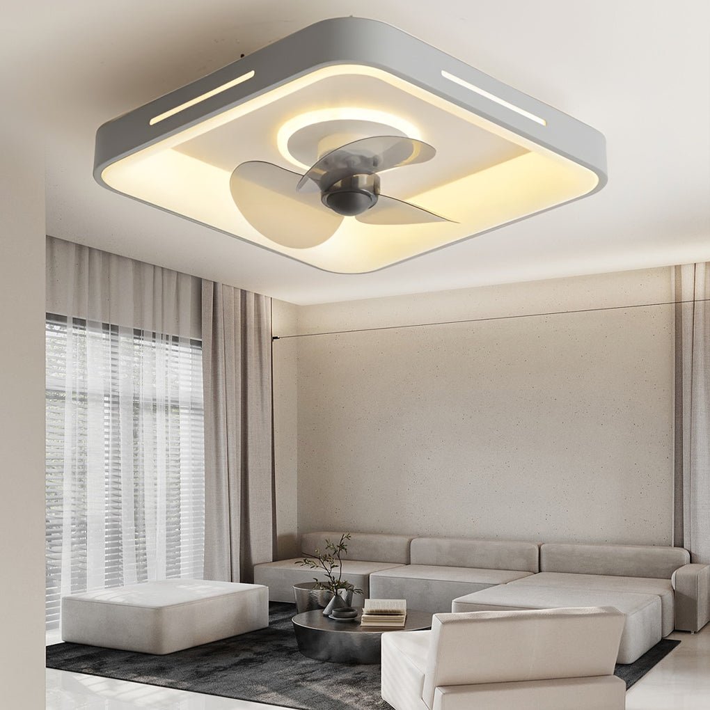 Nordic Inverter Ceiling Fan Light Ultra Thin Silent Ceiling Fan Lamp Intelligent