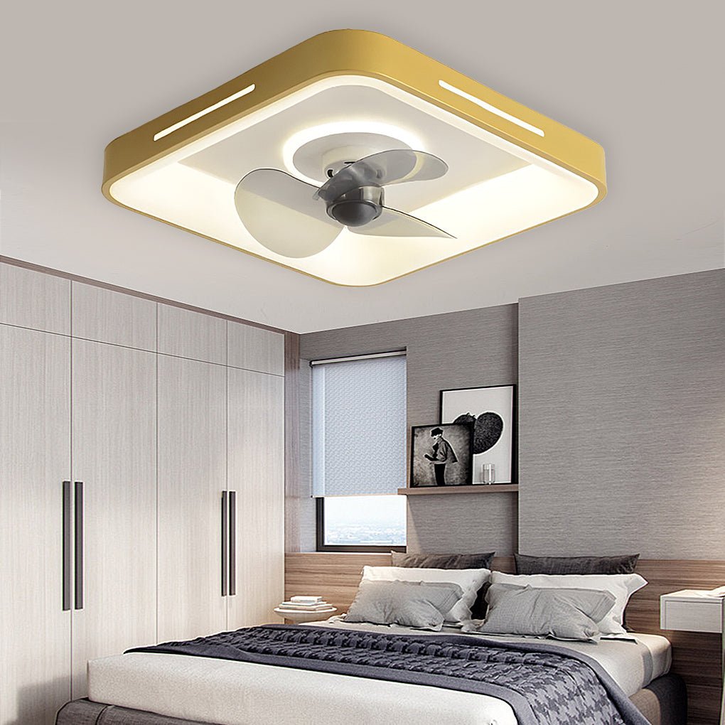 Nordic Inverter Ceiling Fan Light Ultra Thin Silent Ceiling Fan Lamp Intelligent