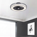 Nordic Invisible Fan Blades Stepless Dimming Integrated Ceiling Fan Lamp