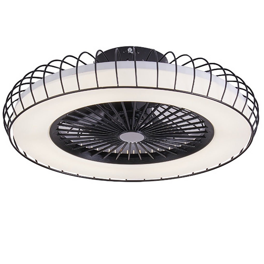 Nordic Invisible Fan Blades Stepless Dimming Integrated Ceiling Fan Lamp