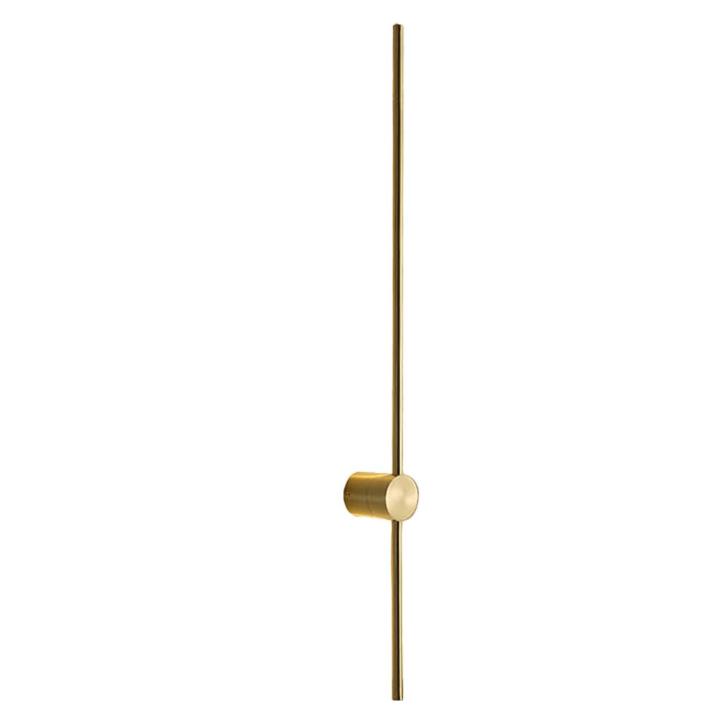 Linear LED Wall Sconce in Black or Gold – Ultra-Thin Nordic Design