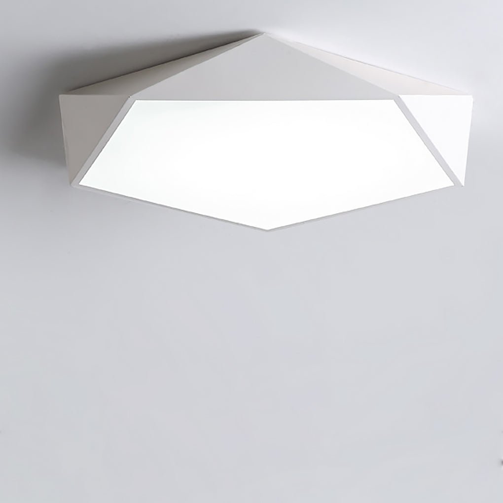 Nordic Minimalist Creative Geometric Led Three Color Dimming Ceiling Lamp