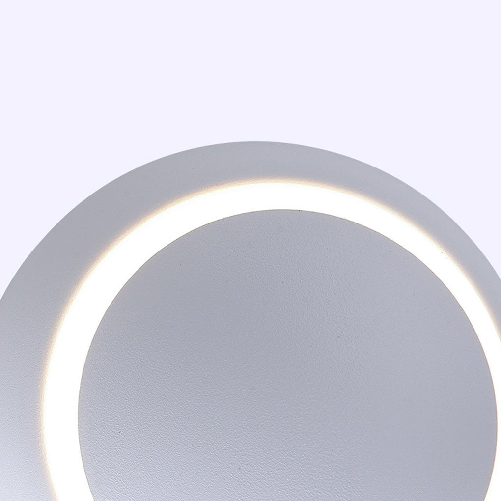 Nordic Minimalist Led Rotatable Round Wall Lights For Living Room Dining Room Cafe