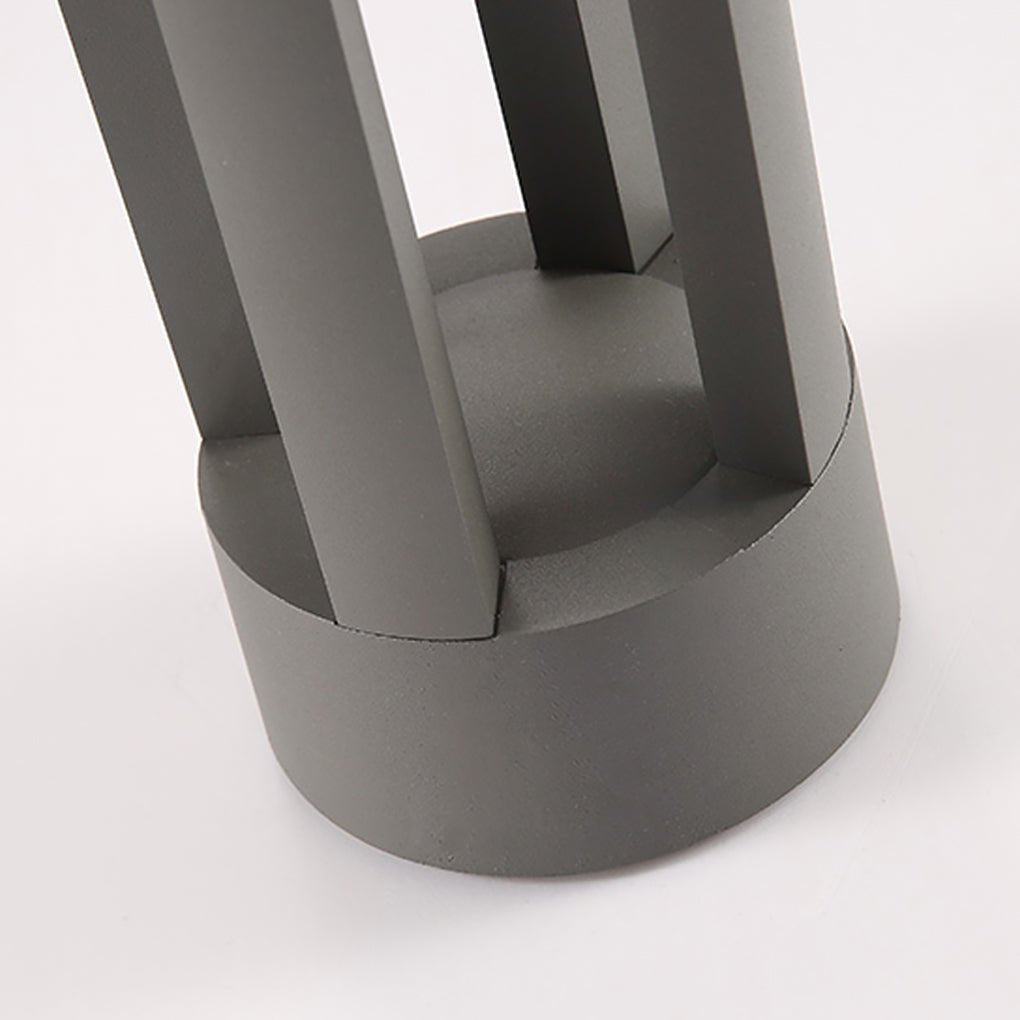 Minimalist Four-Post LED Bollard Light for Modern Landscapes