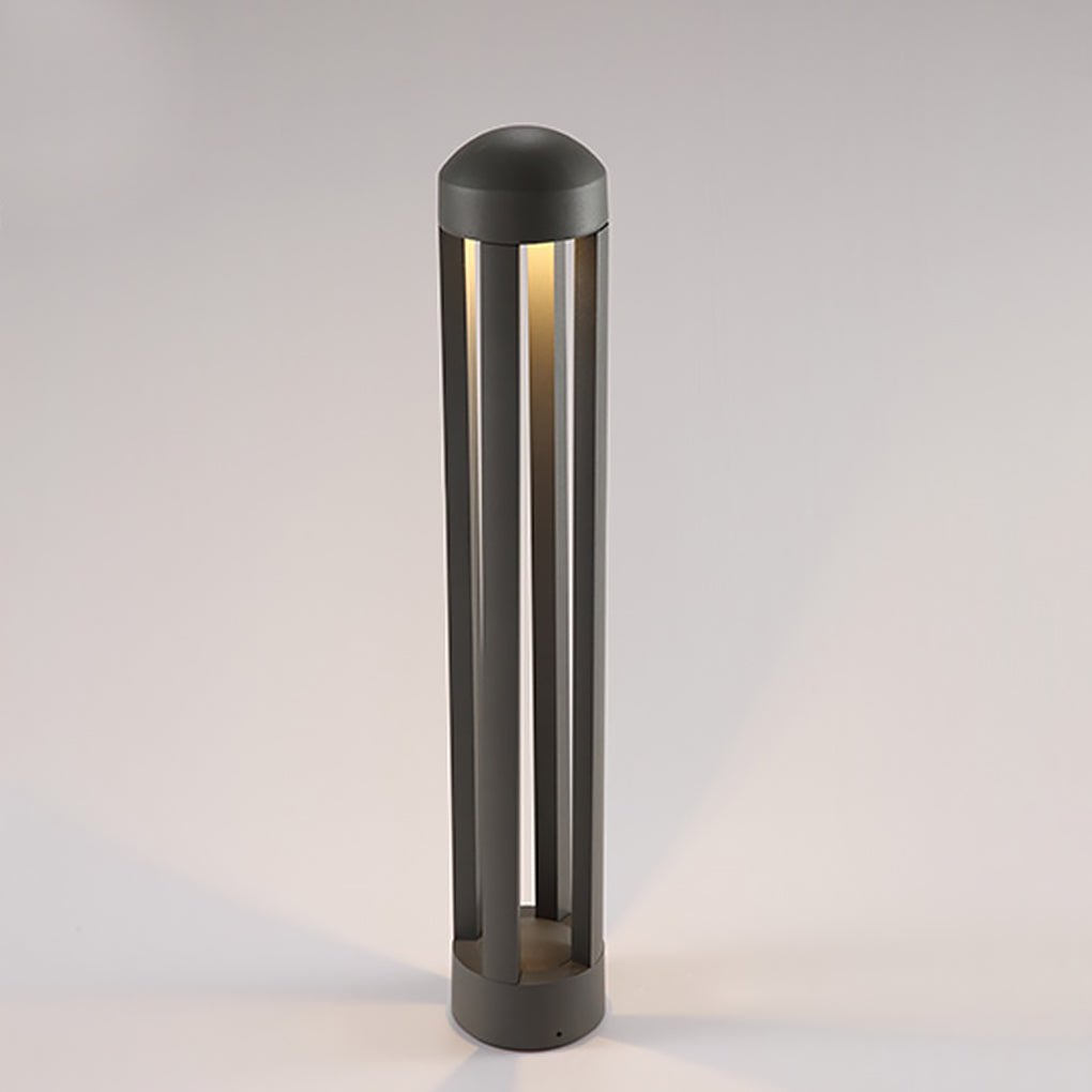 Minimalist Four-Post LED Bollard Light for Modern Landscapes