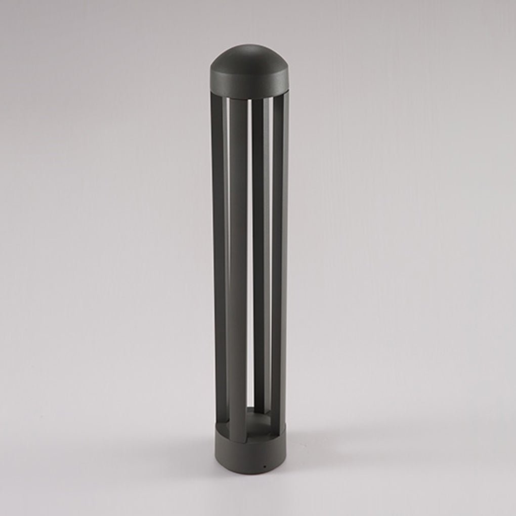 Minimalist Four-Post LED Bollard Light for Modern Landscapes