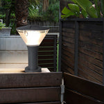 Nordic Round LED Outdoor Wall Sconce and Post Light in Die-Cast Aluminum