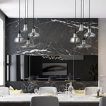 Nordic Minimalist Shadow Glass Pendant Light Led Hanging Lighting For Living Room Bar