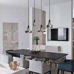 Nordic Minimalist Shadow Glass Pendant Light Led Hanging Lighting For Living Room Bar