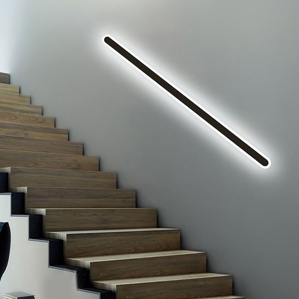 Linear LED Wall Sconce in Matte Black | Modern Minimalist Lighting