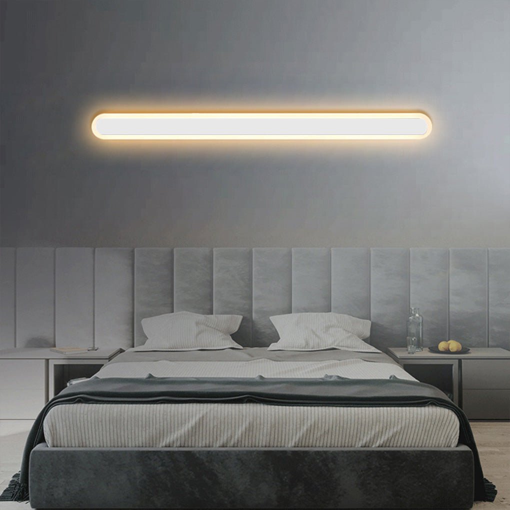 Nordic Minimalist Strip Three Color Light Led Bedside Living Room Background Wall Lamp