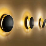Nordic Minimalist Unique Rotatable Moon Like Design Led Wall Lamp For Bedside Aisle Stairs