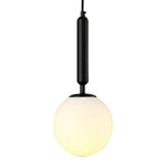 Nordic Minimalist Water Pattern Glass Led Pendant Light For Bedroom Bedside Bar