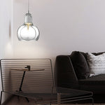 Nordic Post Modern Minimalist Glass Chandelier For Bedside Entryway Bar