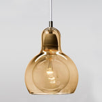 Nordic Post Modern Minimalist Glass Chandelier For Bedside Entryway Bar