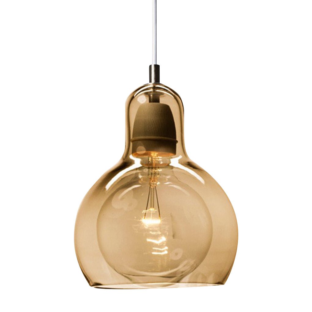 Nordic Post Modern Minimalist Glass Chandelier For Bedside Entryway Bar
