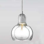 Nordic Post Modern Minimalist Glass Chandelier For Bedside Entryway Bar