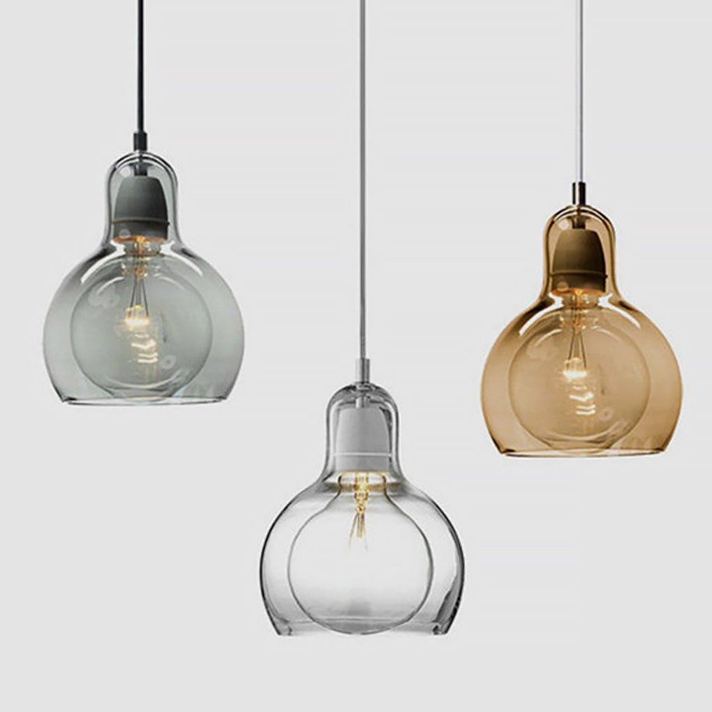 Nordic Post Modern Minimalist Glass Chandelier For Bedside Entryway Bar