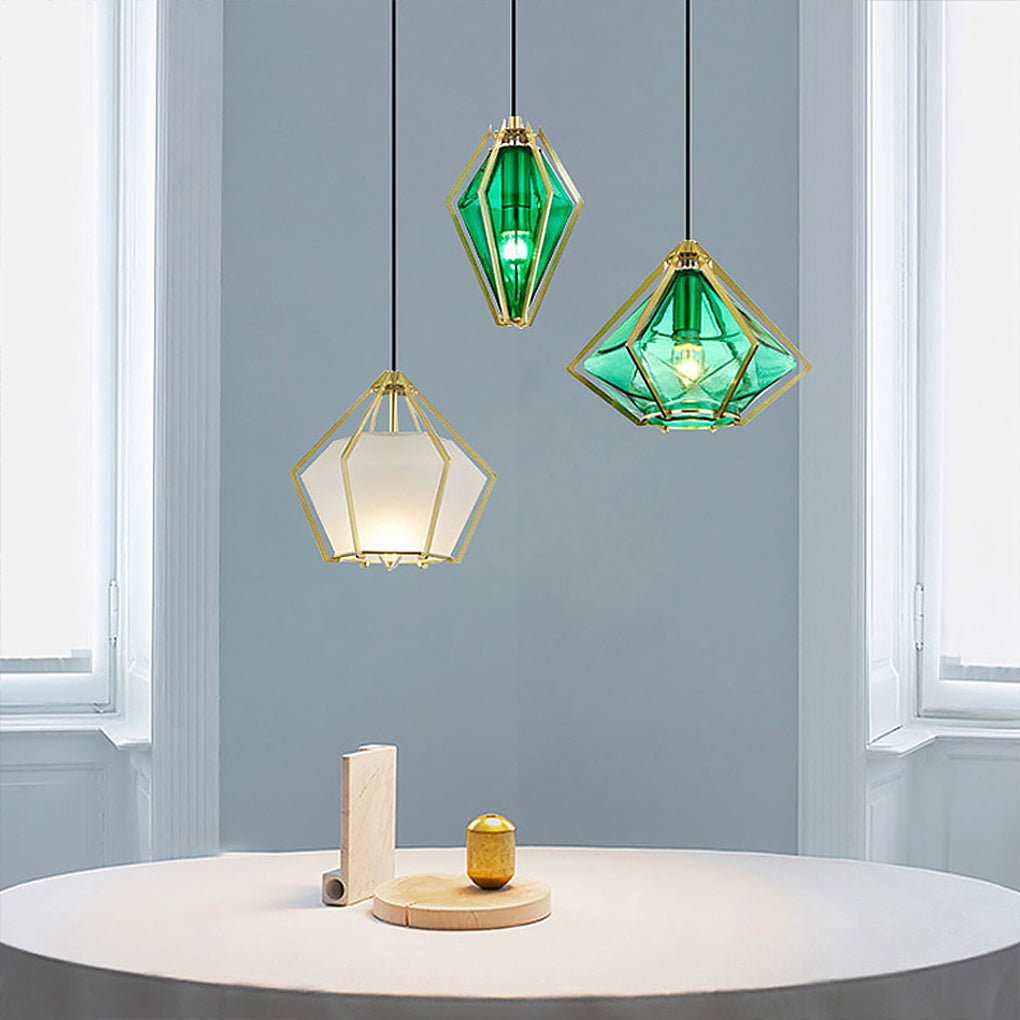 Nordic Postmodern Personality Art Glass Pendant Light For Bedside Bar