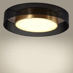 Nordic Round Dimmable Led Ceiling Lights Flush Mount Lighting With Remote Control