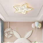 Nordic Simple Led Ultra Thin Five Pointed Star Ceiling Light Kids Bedroom Lamp