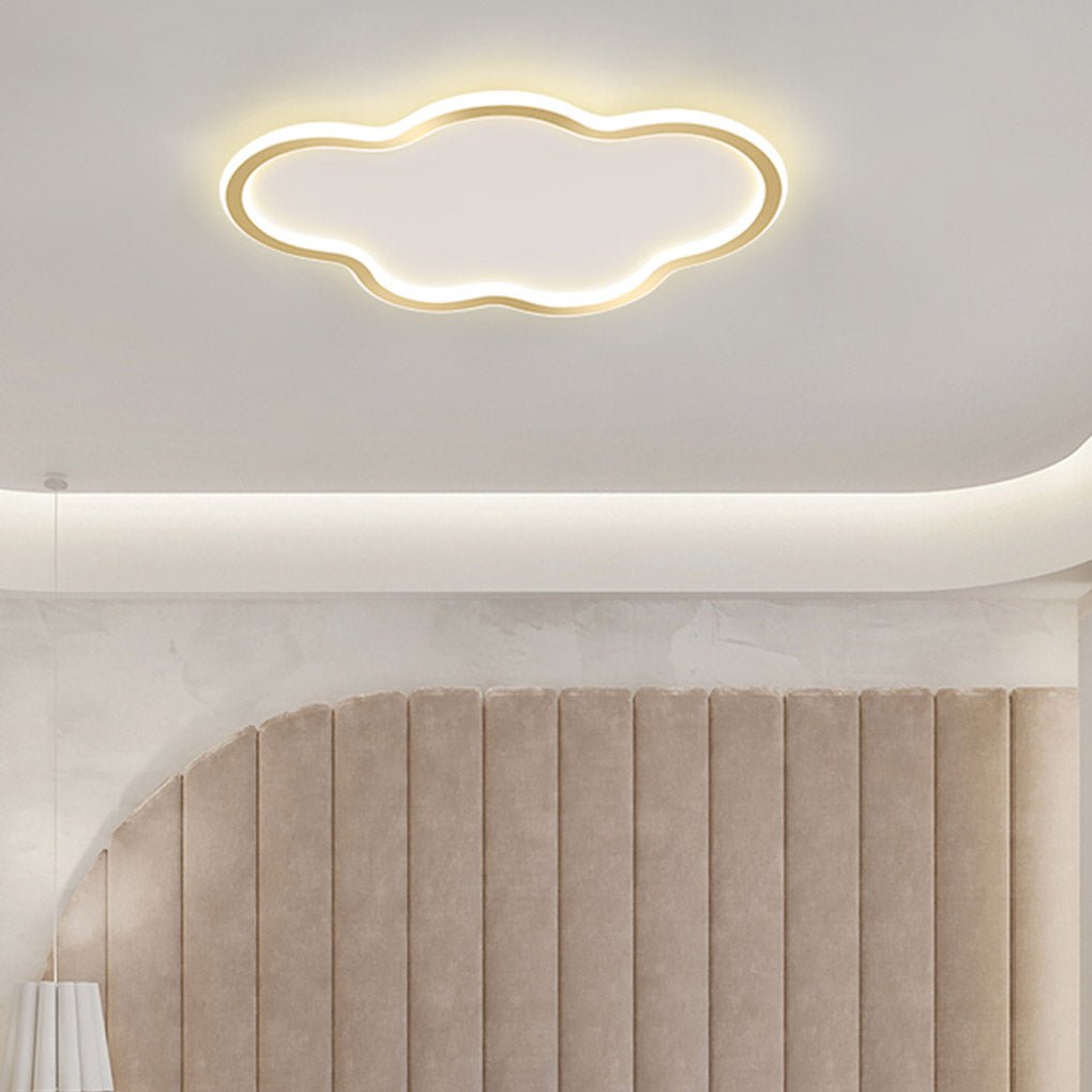 Nordic Ultra Thin Arc Design Cloud Energy Saving Led Decorative Ceiling Lamps