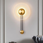 Nordic Unique Corrugated Ripple Glass Ins Aisle Bedside Decorative Led Wall Lamp