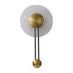 Nordic Unique Corrugated Ripple Glass Ins Aisle Bedside Decorative Led Wall Lamp