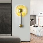 Nordic Unique Corrugated Ripple Glass Ins Aisle Bedside Decorative Led Wall Lamp