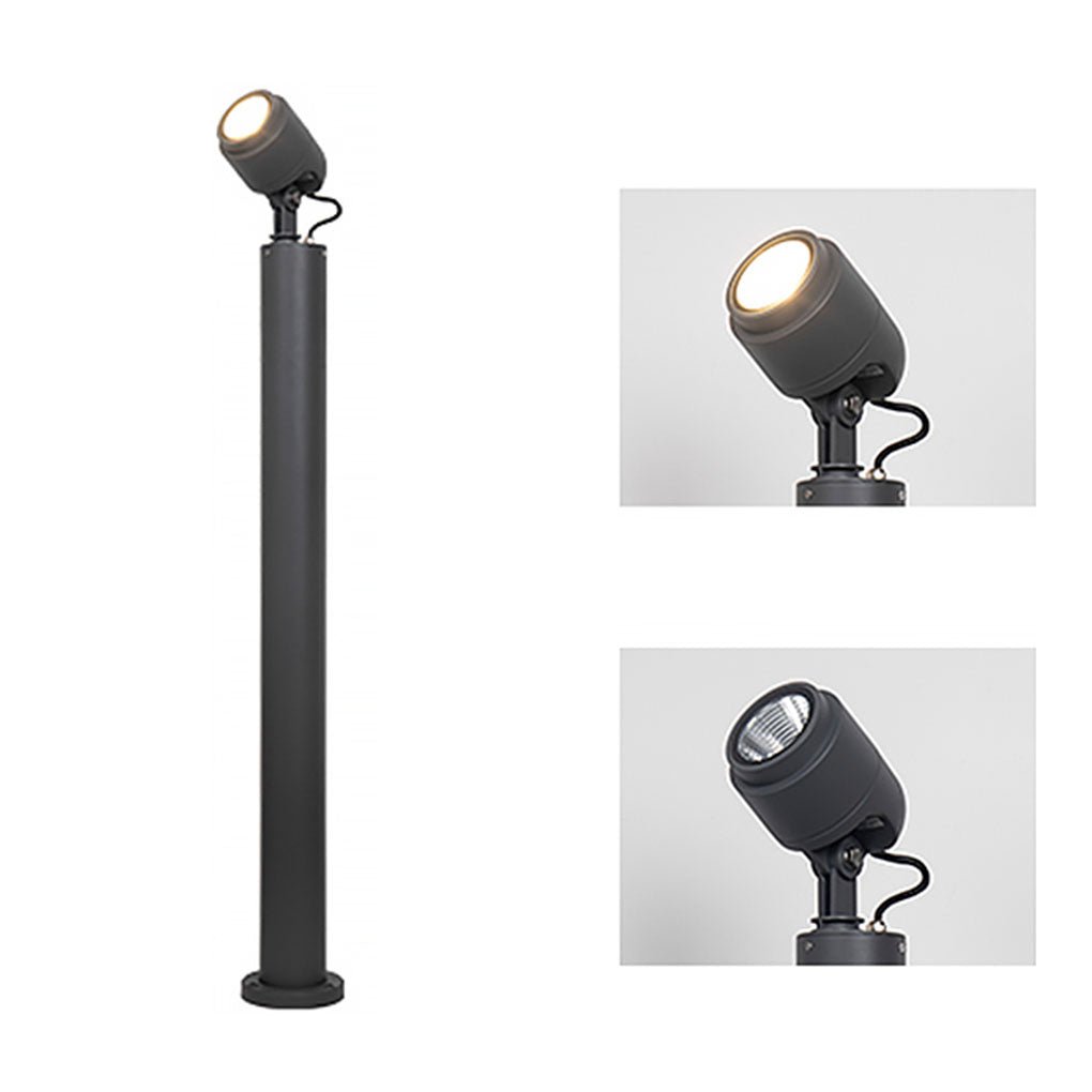Nordic Minimalist LED Garden Spotlight with Post, IP65 Waterproof