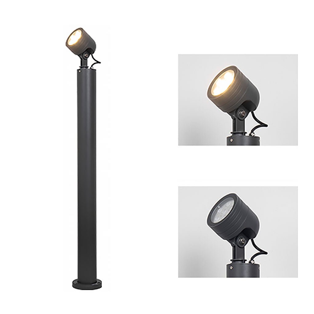 Nordic Minimalist LED Garden Spotlight with Post, IP65 Waterproof