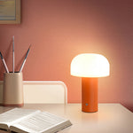 Mushroom Table Lamp with Iron Base and Rotomolded Shade