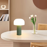 Mushroom Table Lamp with Iron Base and Rotomolded Shade