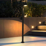 Nut LED Outdoor Path Light – Modern Landscape Bollard in Matte Black