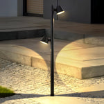 Nut LED Outdoor Path Light – Modern Landscape Bollard in Matte Black