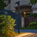 Nut LED Outdoor Path Light – Modern Landscape Bollard in Matte Black