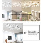 Abstract Rectangles LED Flush Mount Ceiling Light in Modern Minimalist Style