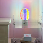 Aurora Prism LED Table Lamp – Modern Aluminum & Acrylic Accent Light