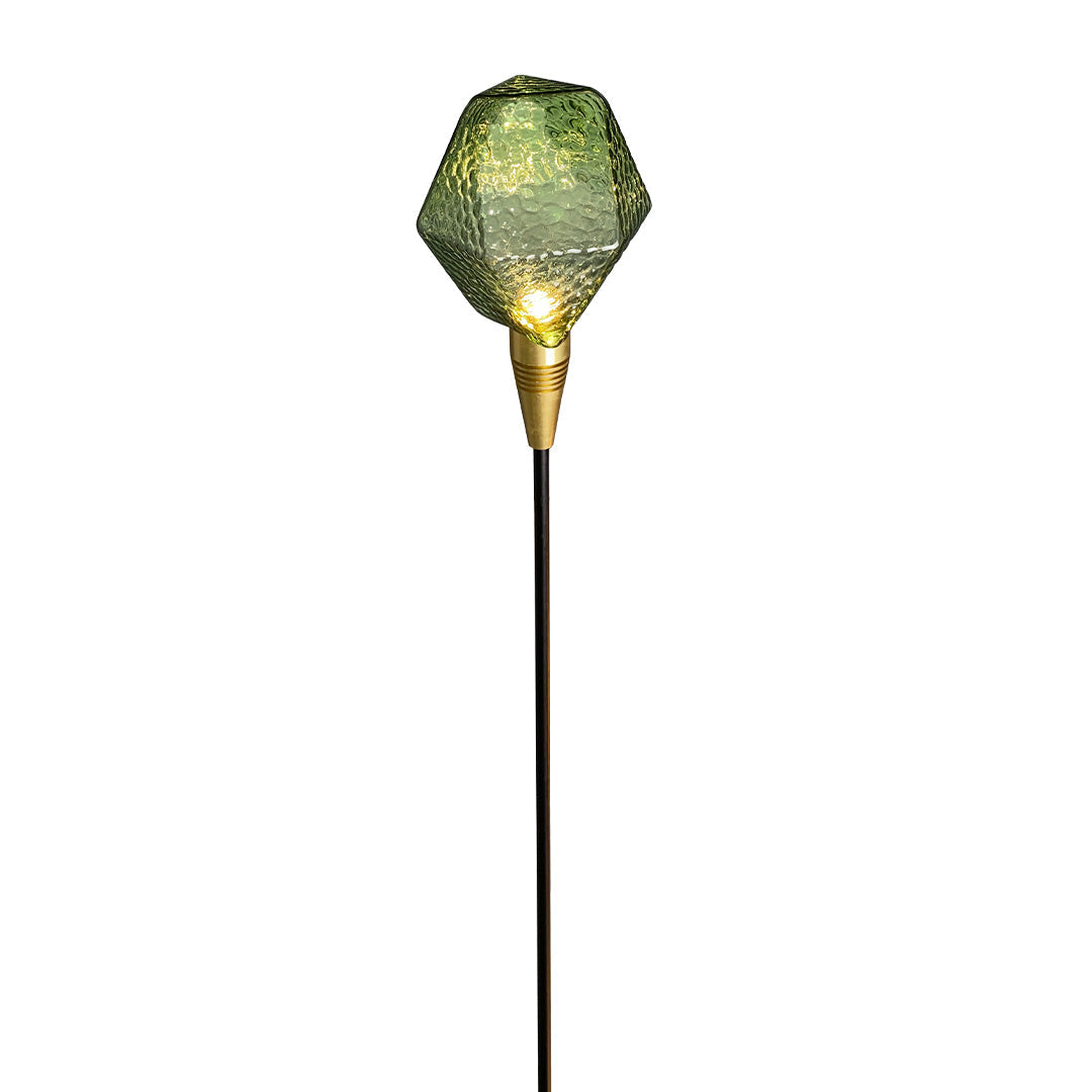Lumière Diamond Path Light – Modern Landscape LED Bollard in Gold