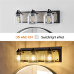 Nordic Geometric Linear Wall Sconce with Multi-Light Iron Frame