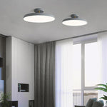 Aurelia Circular LED Semi-Flush Mount Ceiling Light in Nordic Minimalist Style
